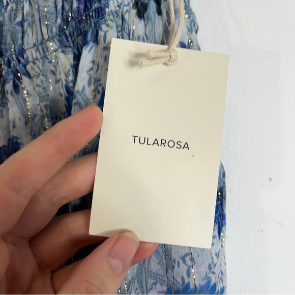 NWT Tularosa Belen Pant in Belen Batik Floral Blue Small - Picture 7 of 8